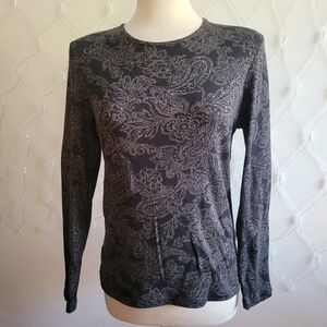 Lauren Ralph Lauren Pullover LS Top • Paisley Print • Tagged Large